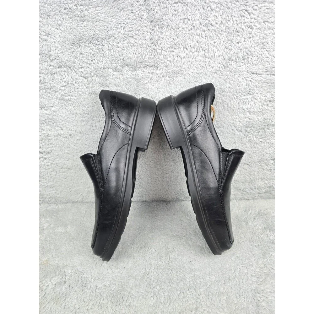 ​ECCO Helsinki 2 Mens Black Leather Slip On Dress Loafers Shoes Size 42 / 8-8.5